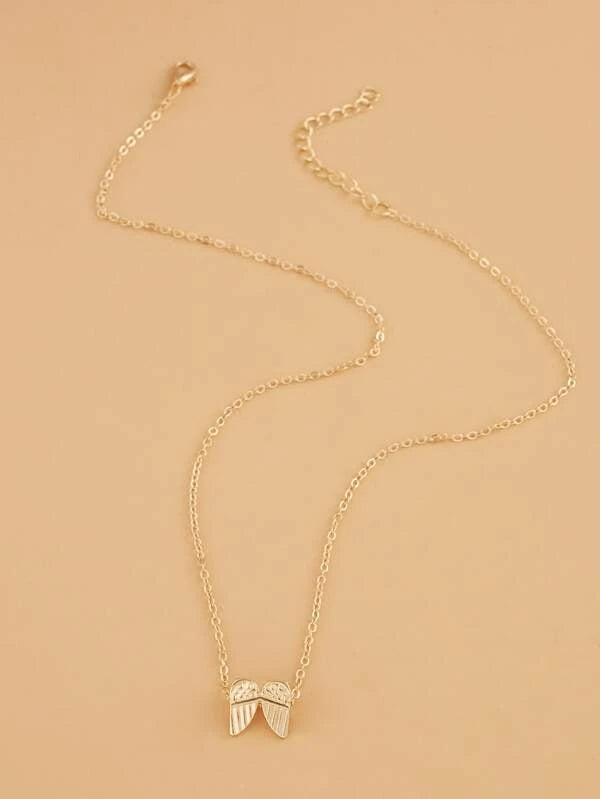 Gold Angel Wing Necklace