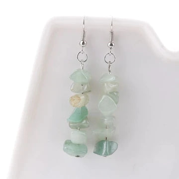 Green Rock Style Earrings