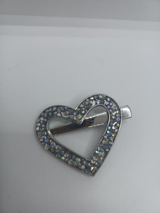 Iridescent Heart Hair Accessory