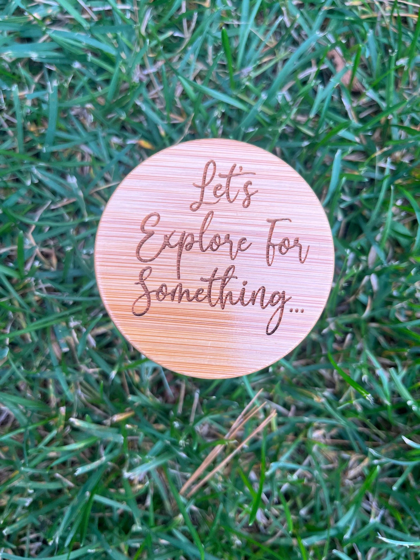 Let's Explore for Something Themed Glass Jar