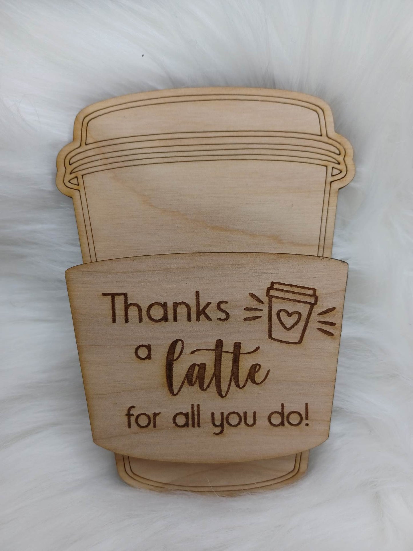 Thanks a latte for all you do Gift Card Holder