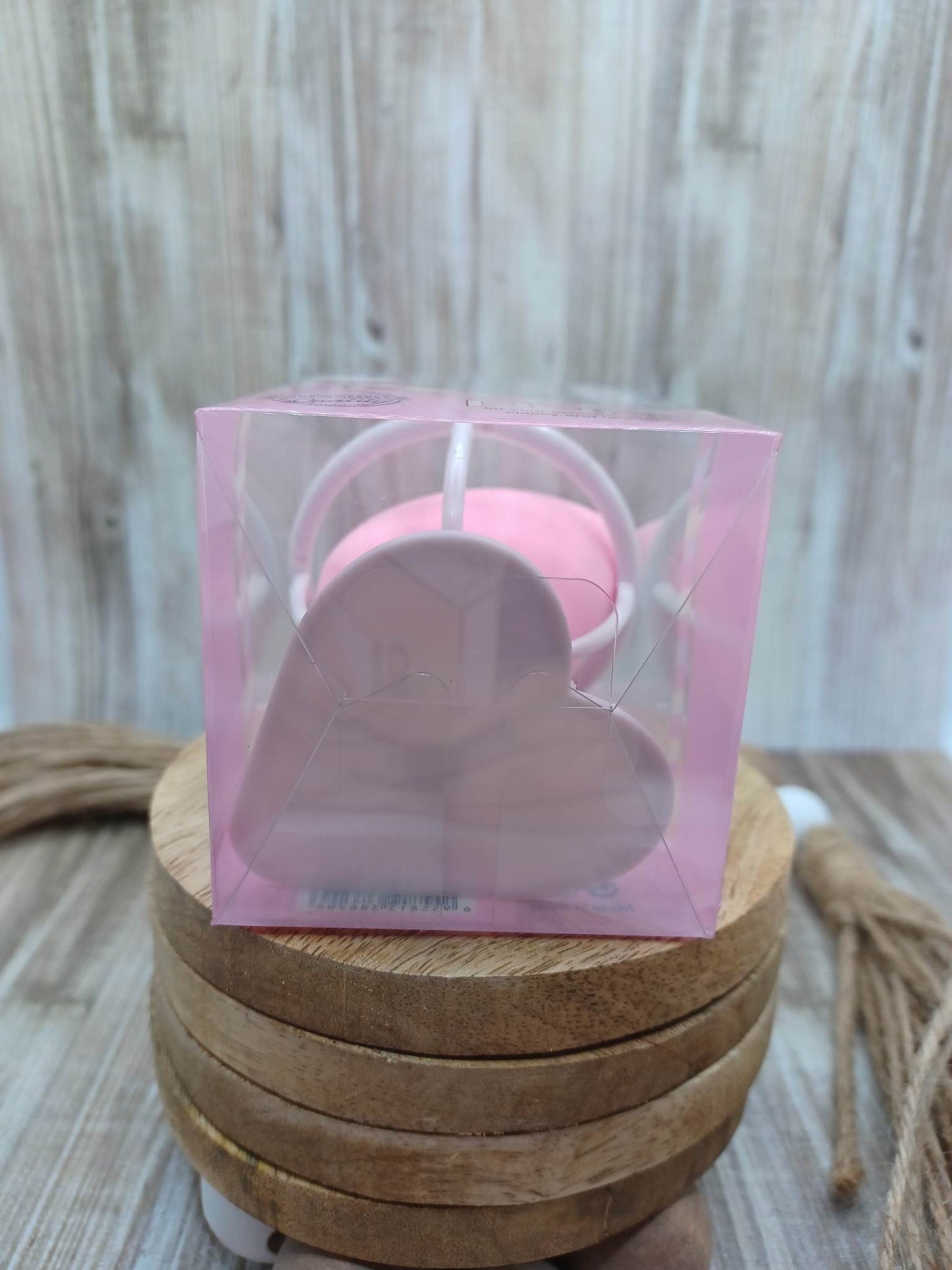 Pink Beauty Blender in a Heart Stand