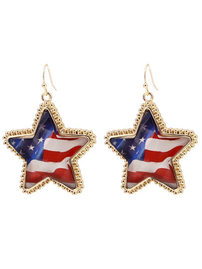 Patriotic Star Earring
