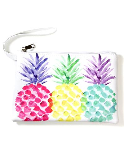 Pineapple Zippable Pouch Bag