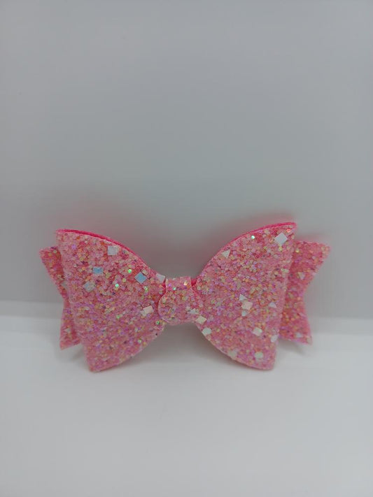 Pink Glitter Hairbow