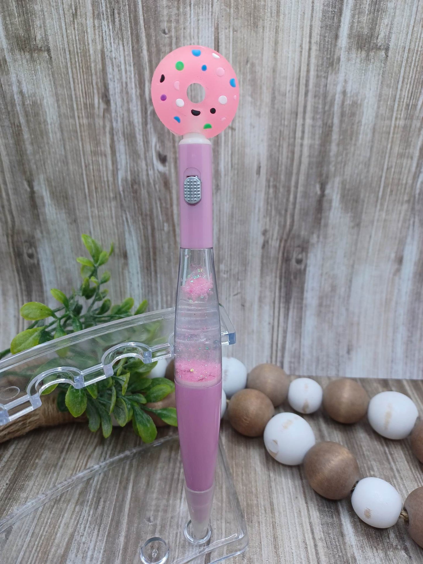 Light Up Pink Donut Pen