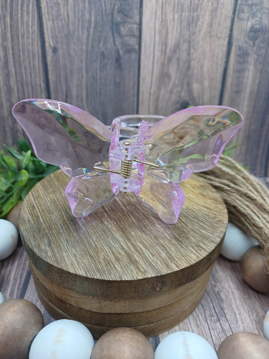 Purple Butterfly Jaw Clip