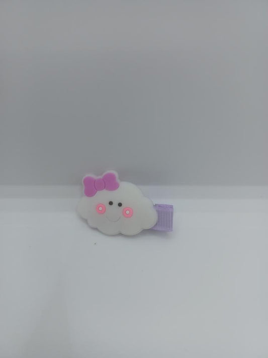 Purple Cloud Hair Clip