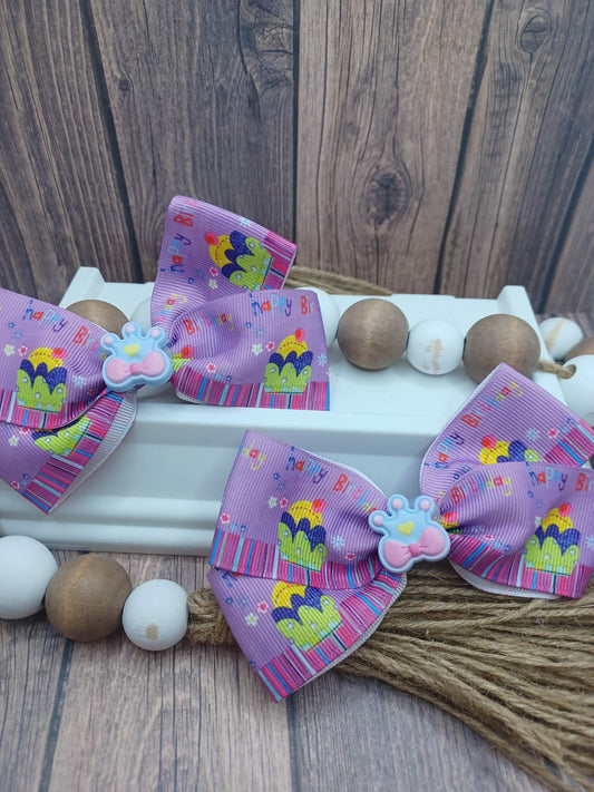 Purple Happy Birthday Hair Accessory Set