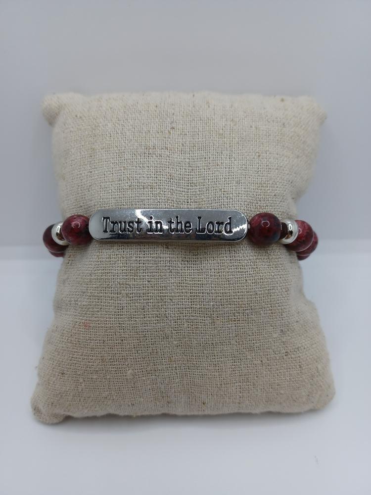 Red "Trust in the Lord Bracelet