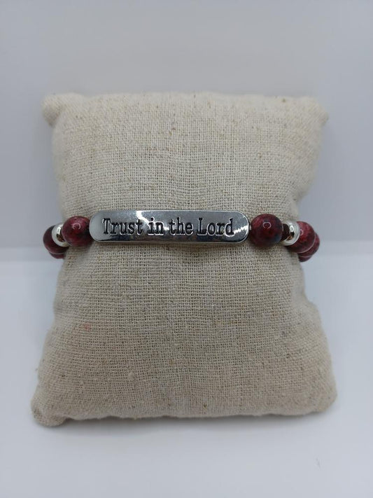 Red "Trust in the Lord Bracelet