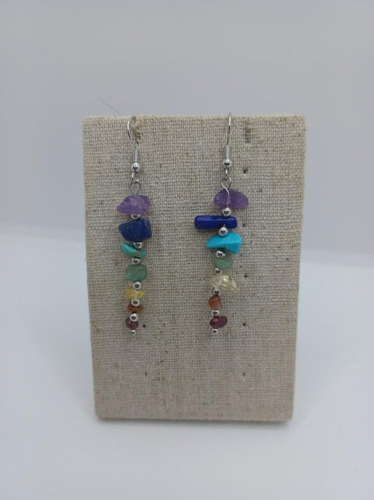 Multicolored Stone Earrings