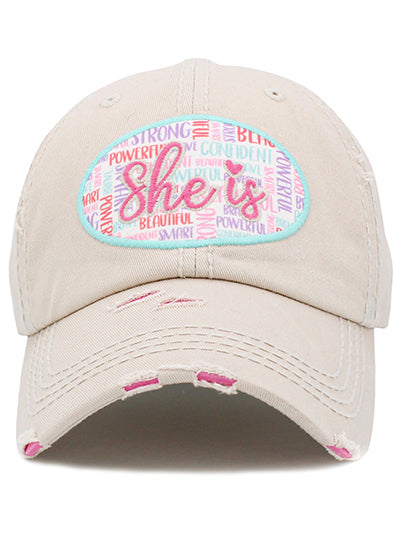 "She is" Tan Hat