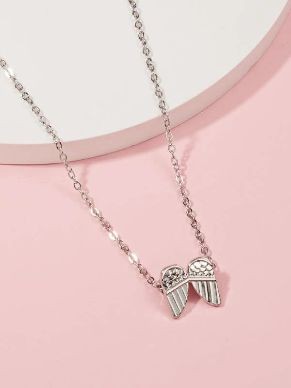 Silver Angel Wing Necklace