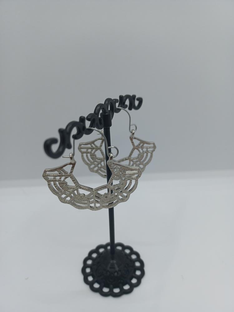 Silver Closed Hoop Earrings