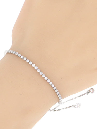 Silver Bolo Style Bracelet