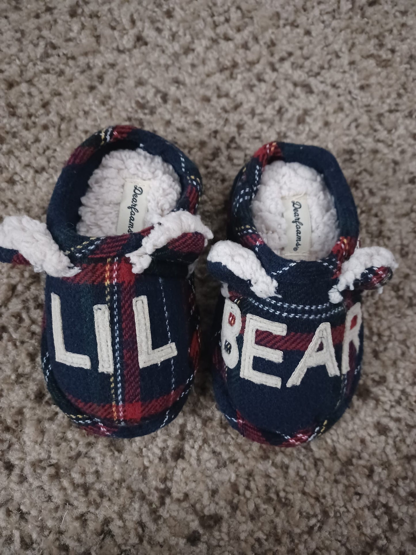 Dear Foams "Lil Bear" Slippers - Size 5-6 youth