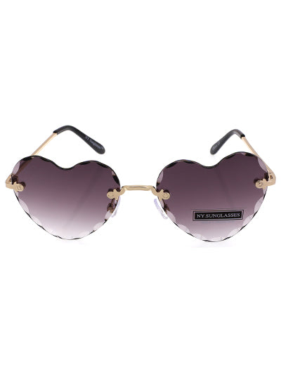 Grey Heart Sunglasses