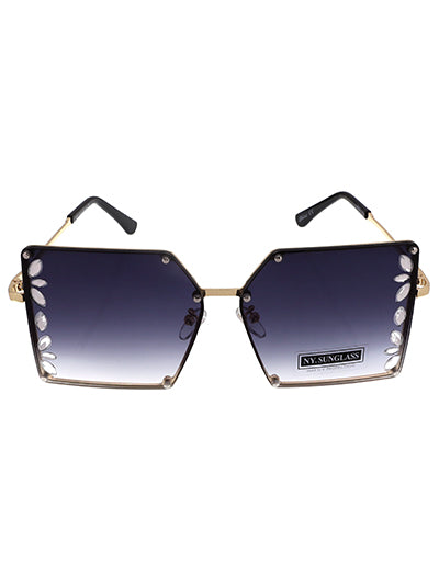 Rhinestone Edged Sunglasses