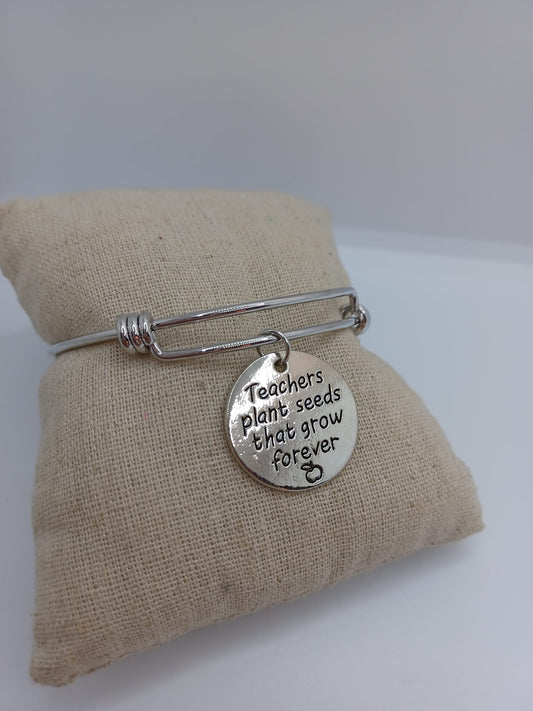 Teachers plant seeds that grow forever Bracelet