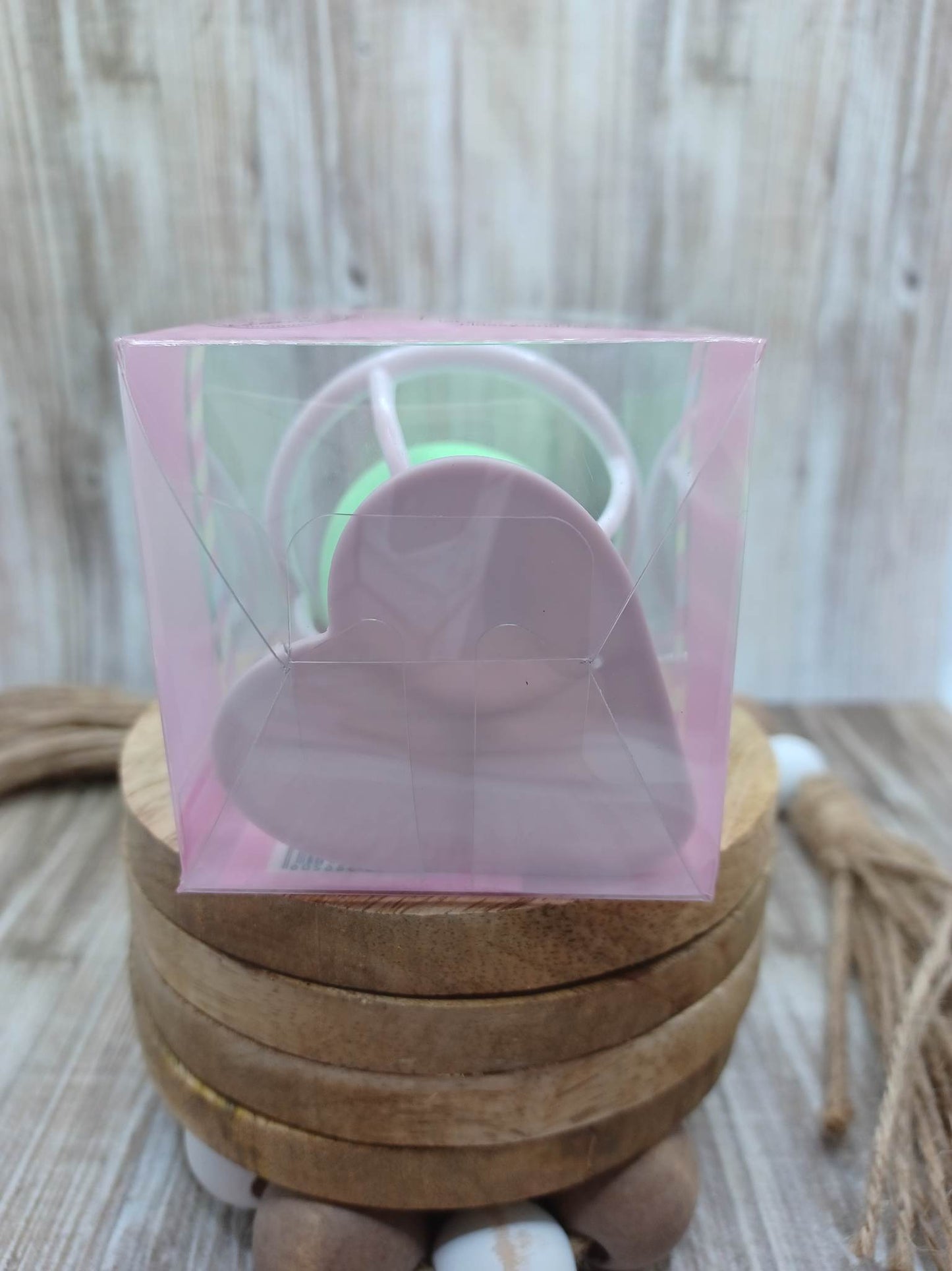 Teal Beauty Blender in a Heart Stand