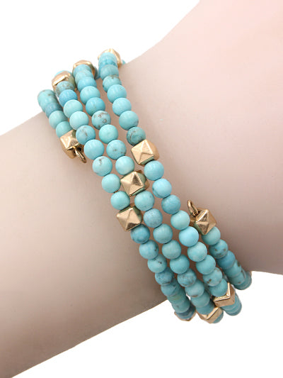 Turquoise Coil Bracelet