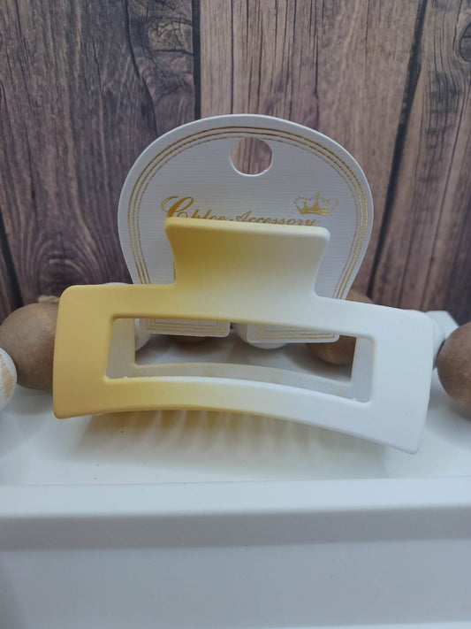 Yellow Ombre Jaw Hair Clip