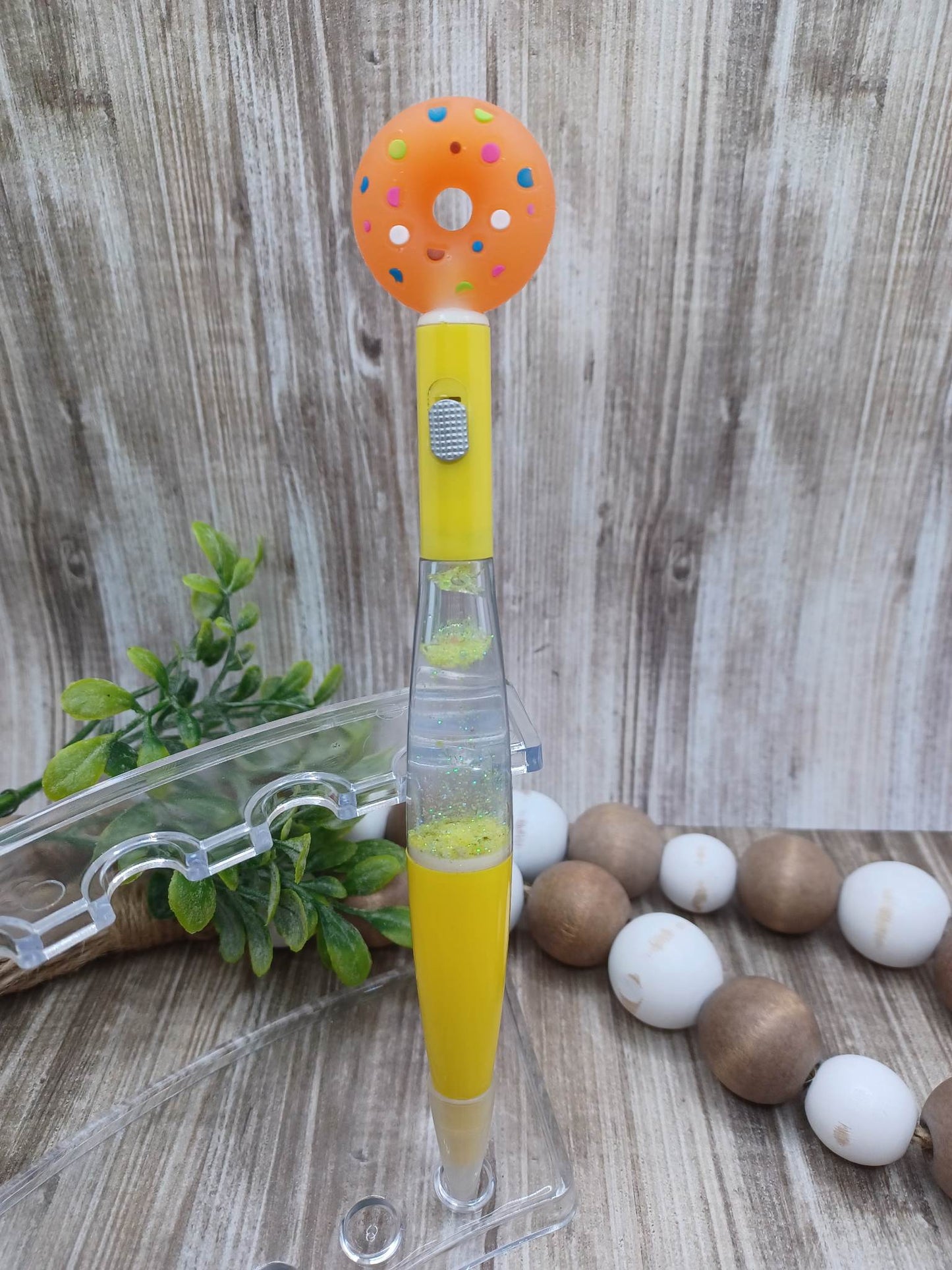 Light Up Yellow Donut Pen