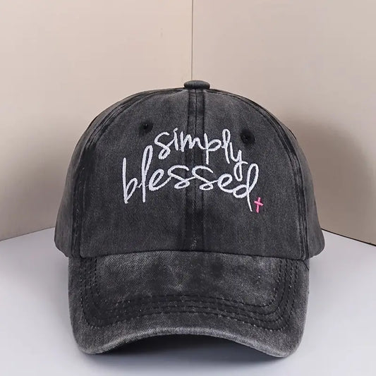 Black Simply Blessed Hat