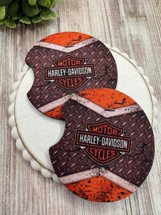 Motorcyle Themed Car Coaster Set