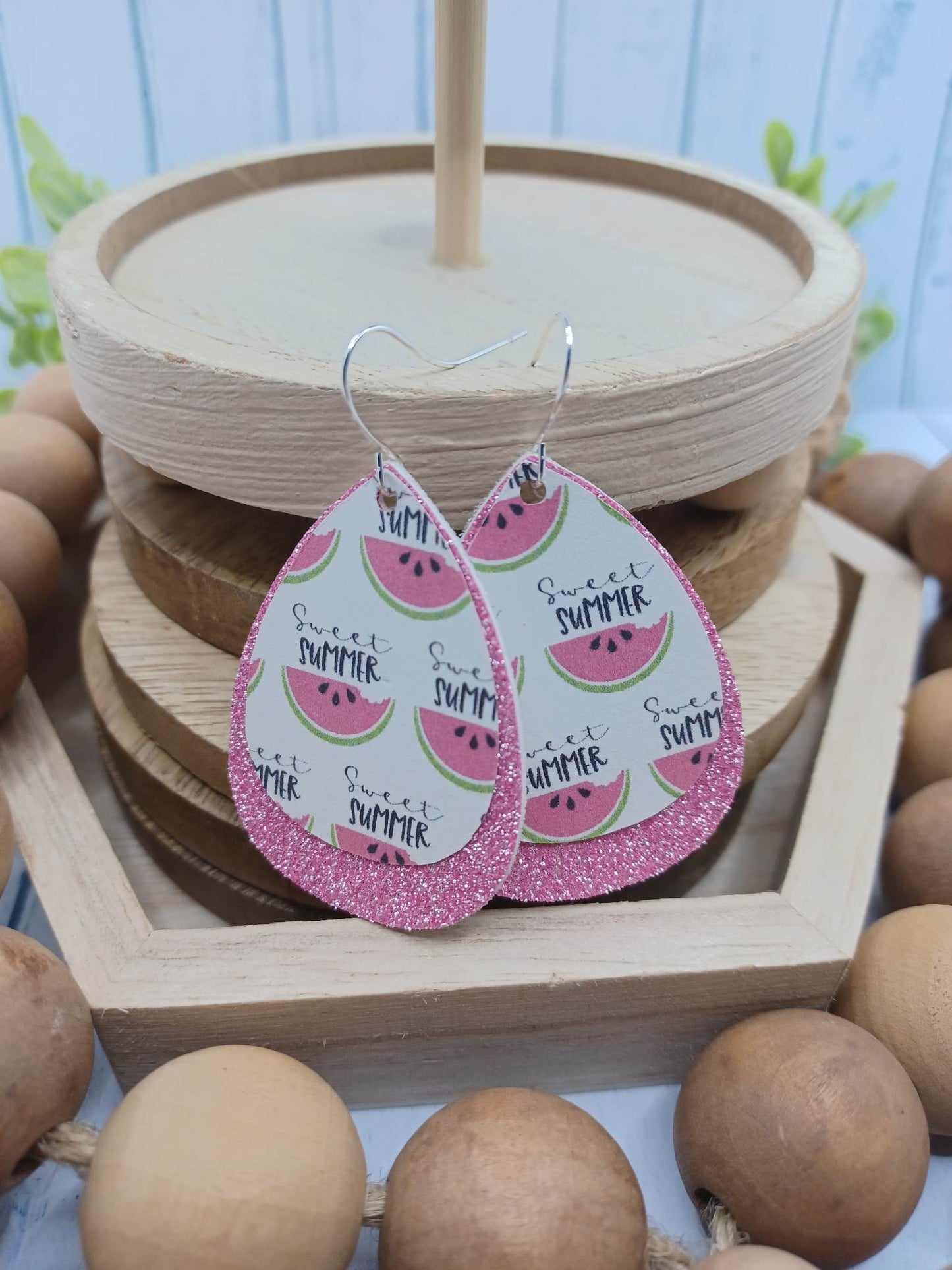 Hello Summer Watermelon Double Layered Earring