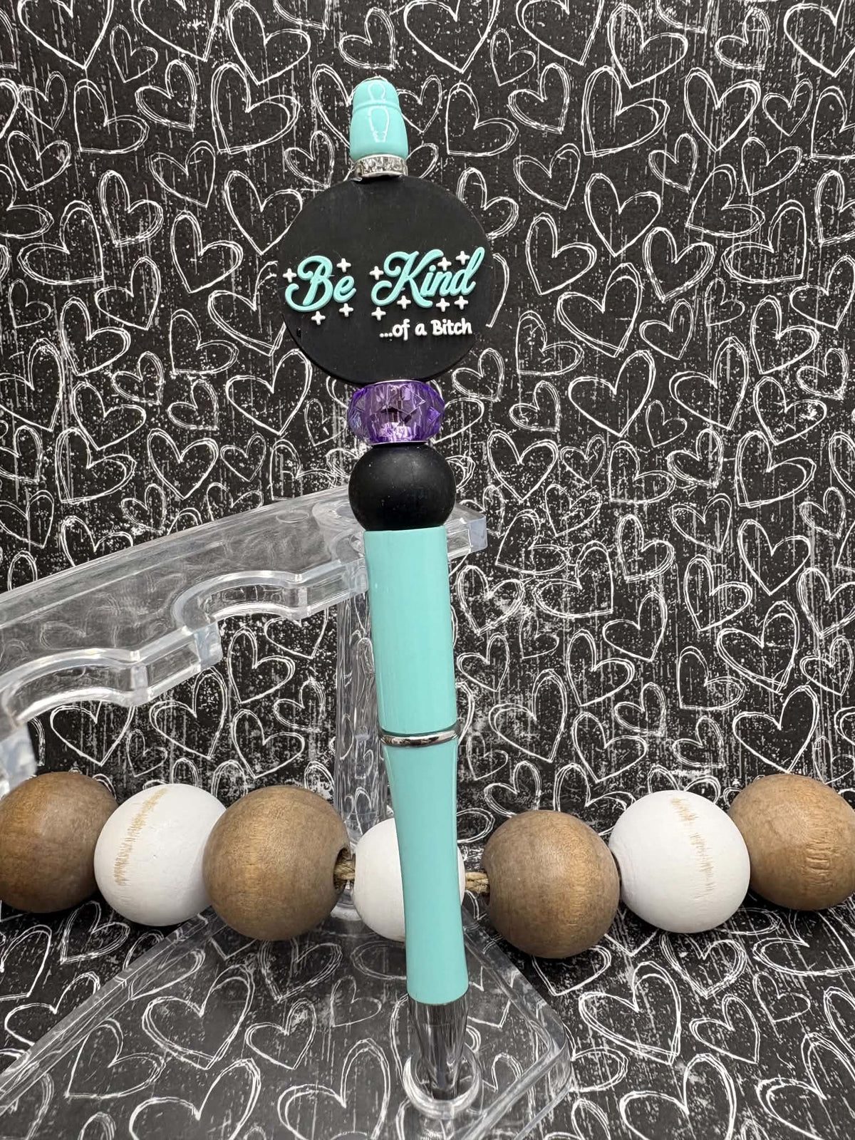 Be Kind of a Bitch Beaded Ink Pen