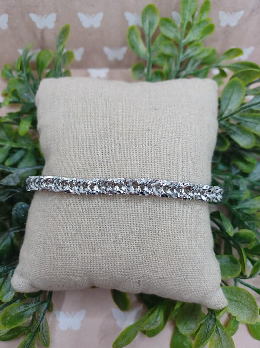 Silver Rope Chain Bracelet