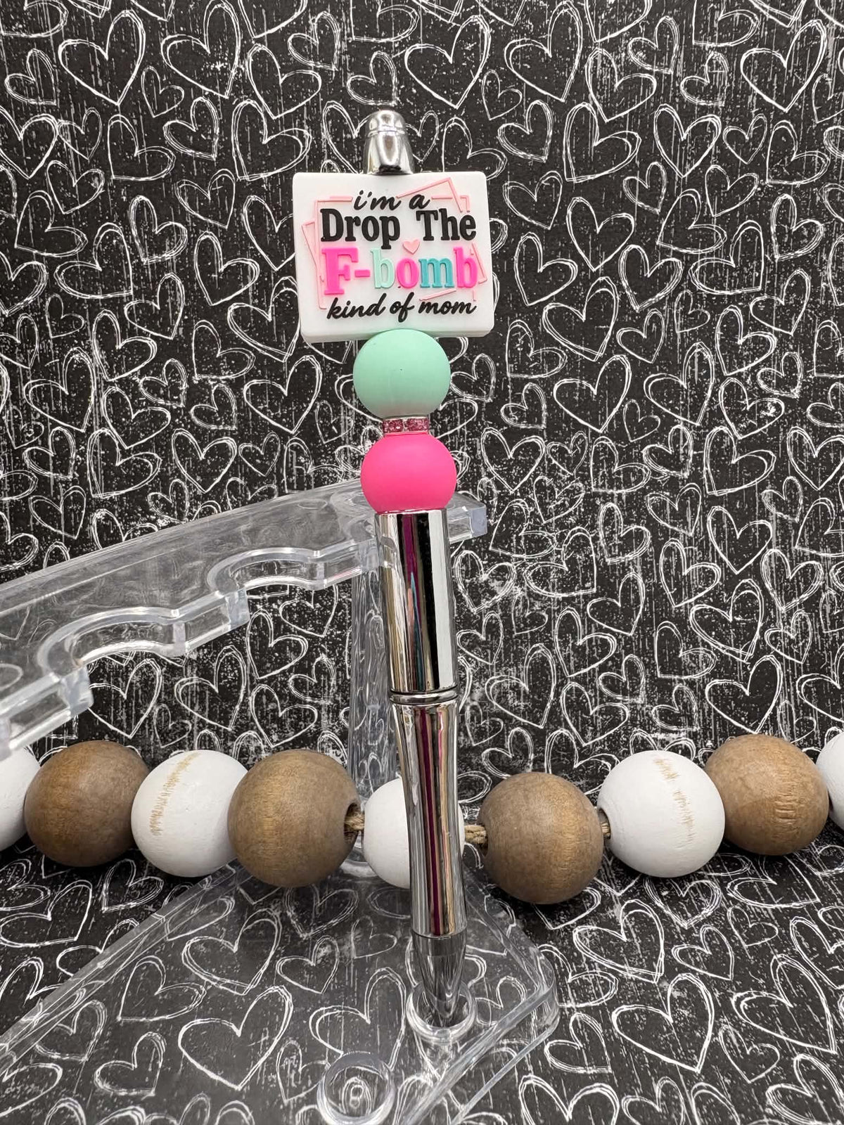 I'm a drop the F-bomb Kinda Mom Beaded Ink Pen