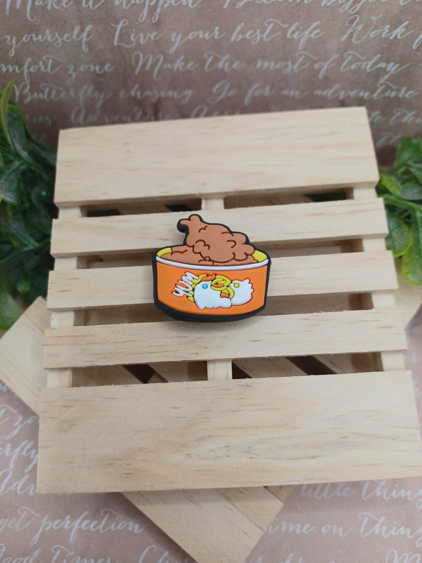 Bucket of Chicken Shoe Charm Accessory