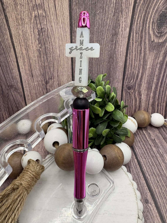 Amazing Grace Beaded Ink Pen
