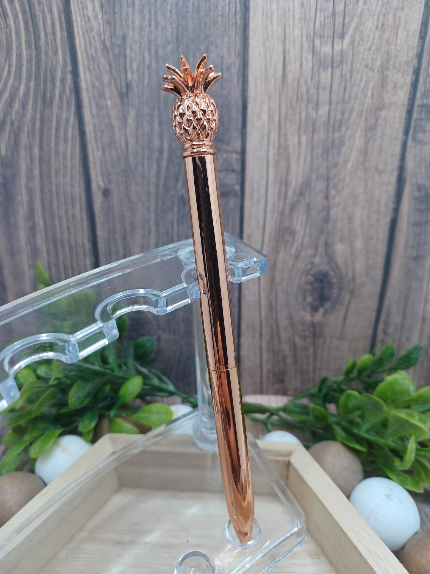 Rose Gold Pineapple Ink Pen