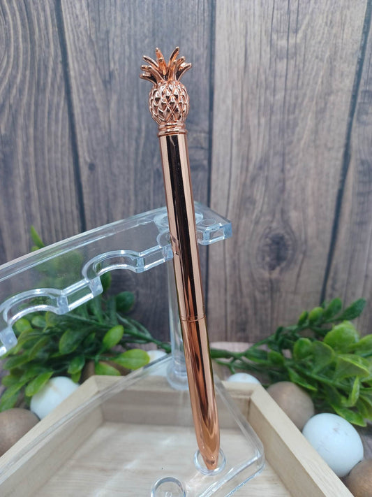 Rose Gold Pineapple Ink Pen