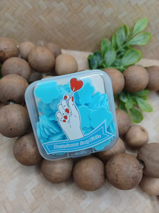Blue Soap Flakes Container