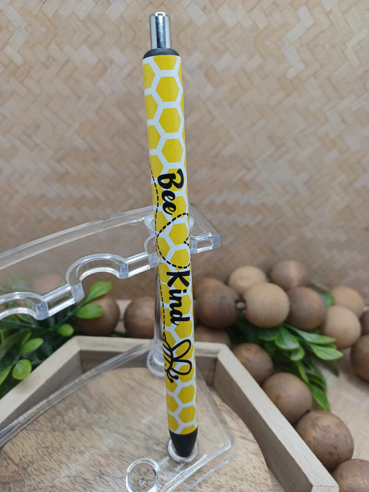 Bee Kind Yellow Polka Dot Ink Pen