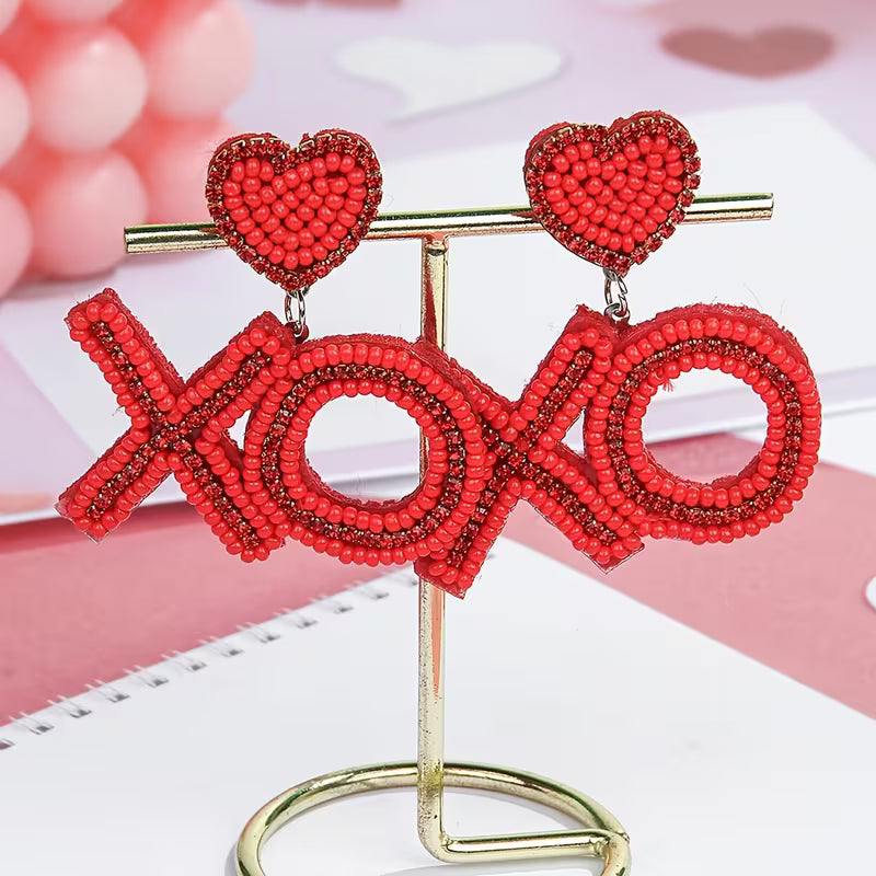 XOXO Beaded Earrings