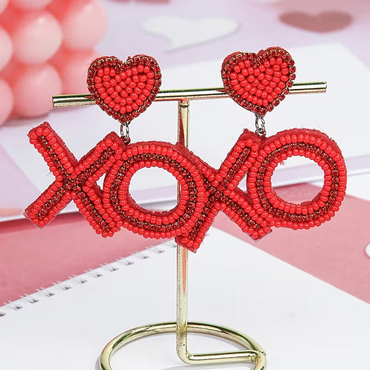 XOXO Beaded Earrings