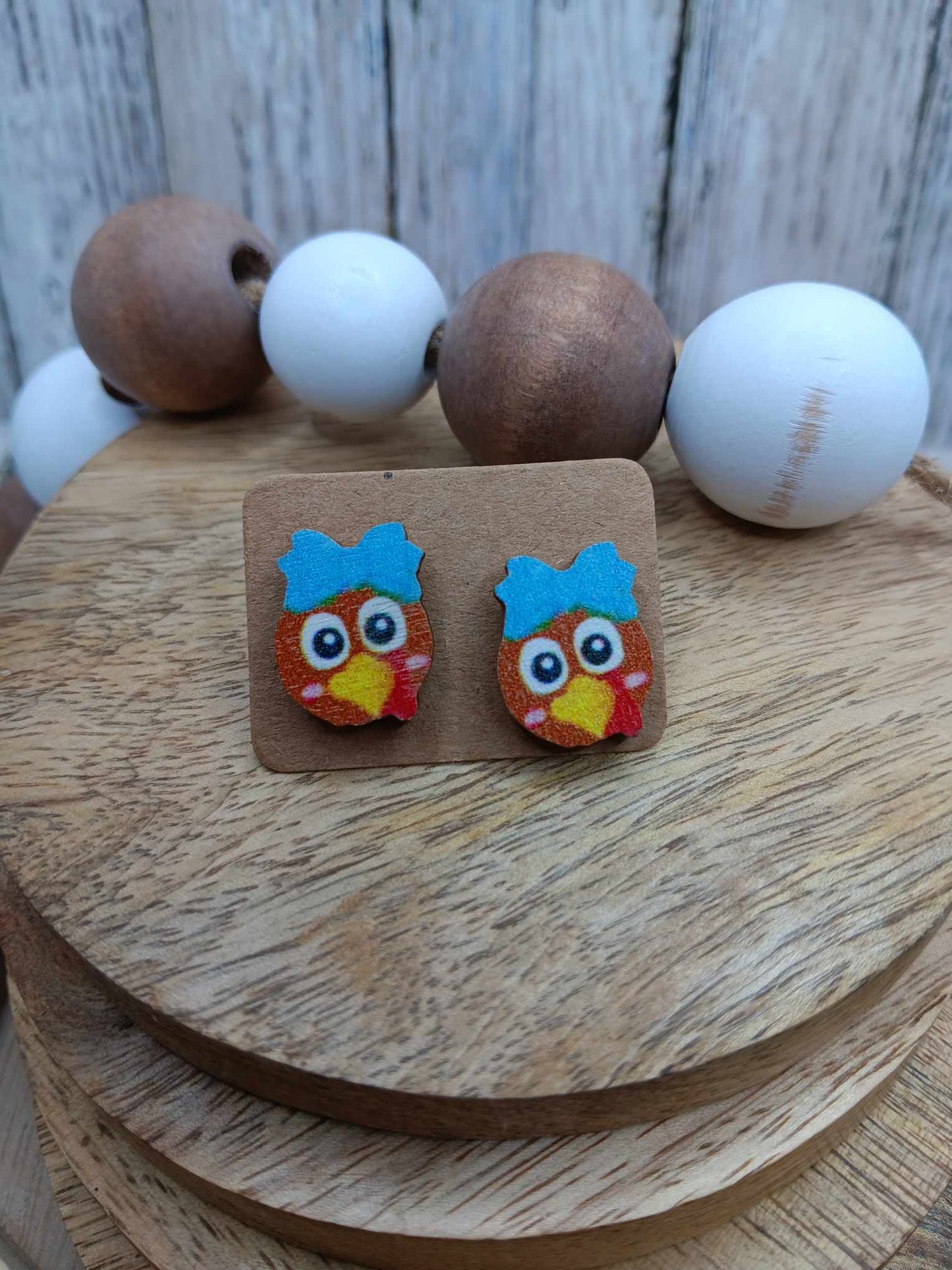 Cute Turkey Earrings