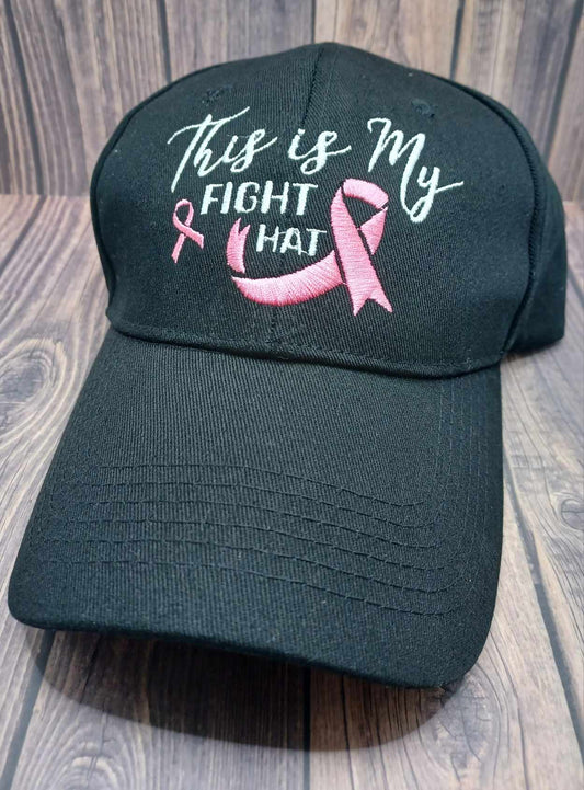 This is My Fight Hat Embroidered Breast Cancer Awareness Hat