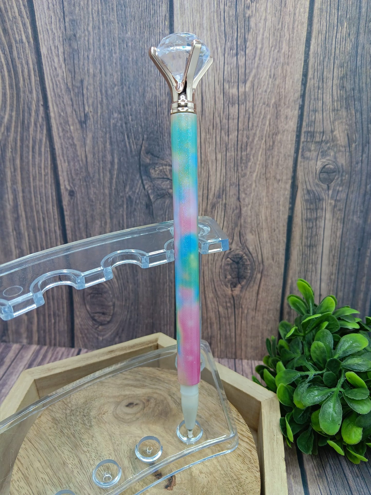 Colorful Floral Glitter Diamond Pen