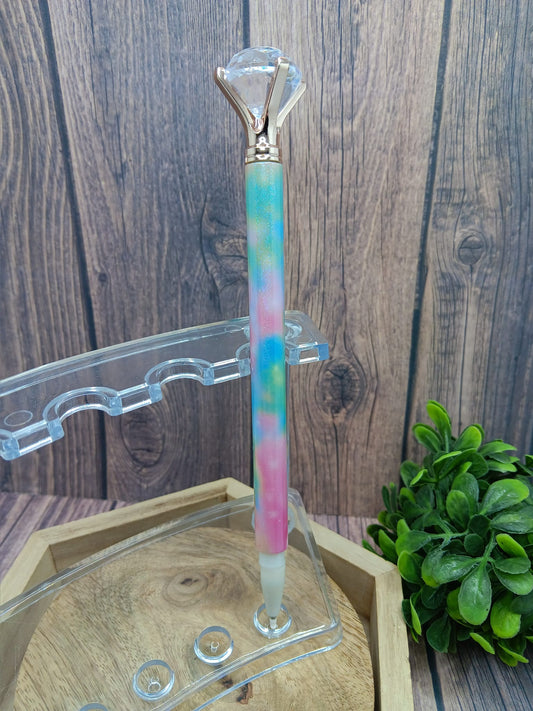 Colorful Floral Glitter Diamond Pen