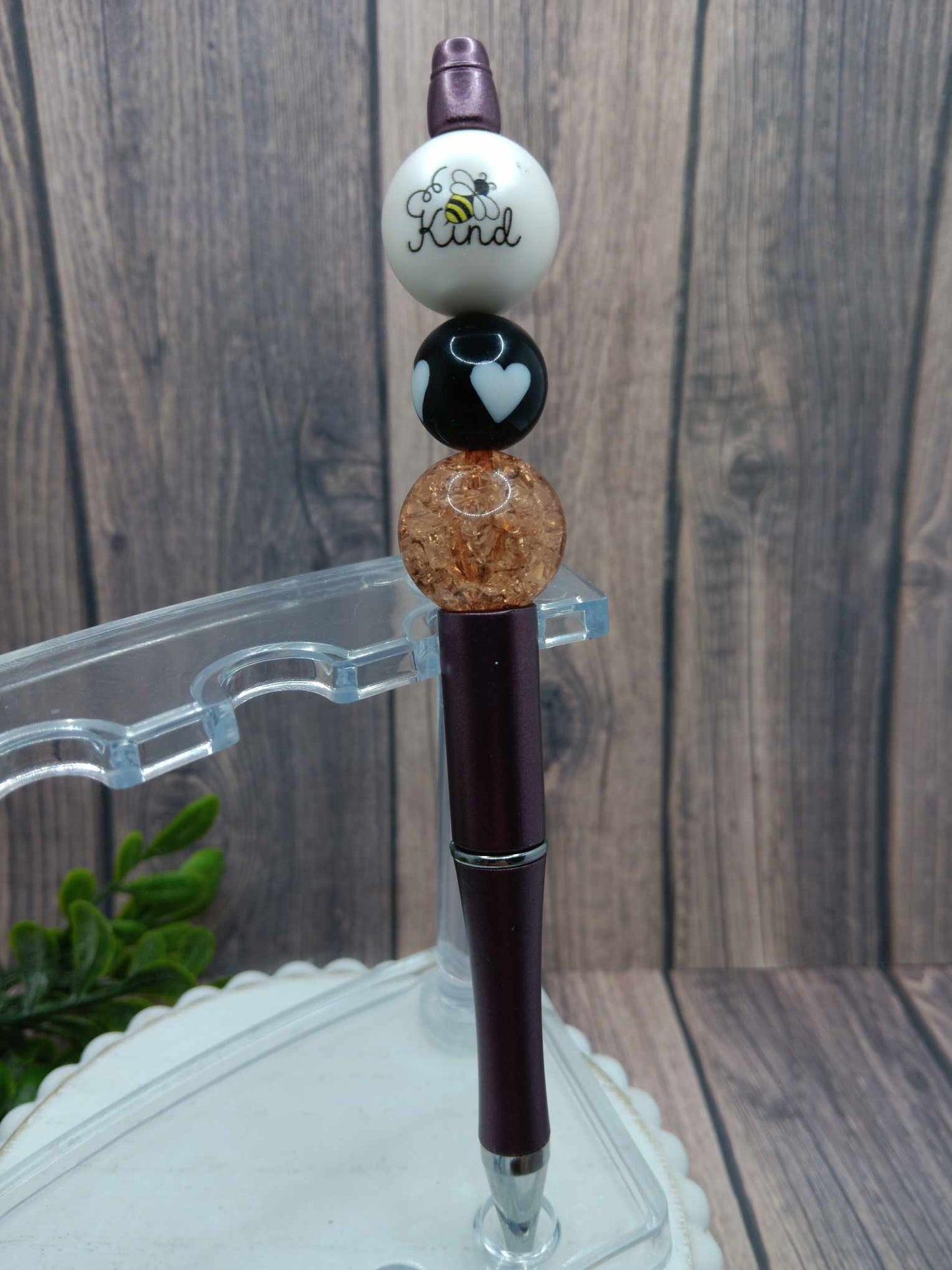 Bee Kind Beaded Ink Pen