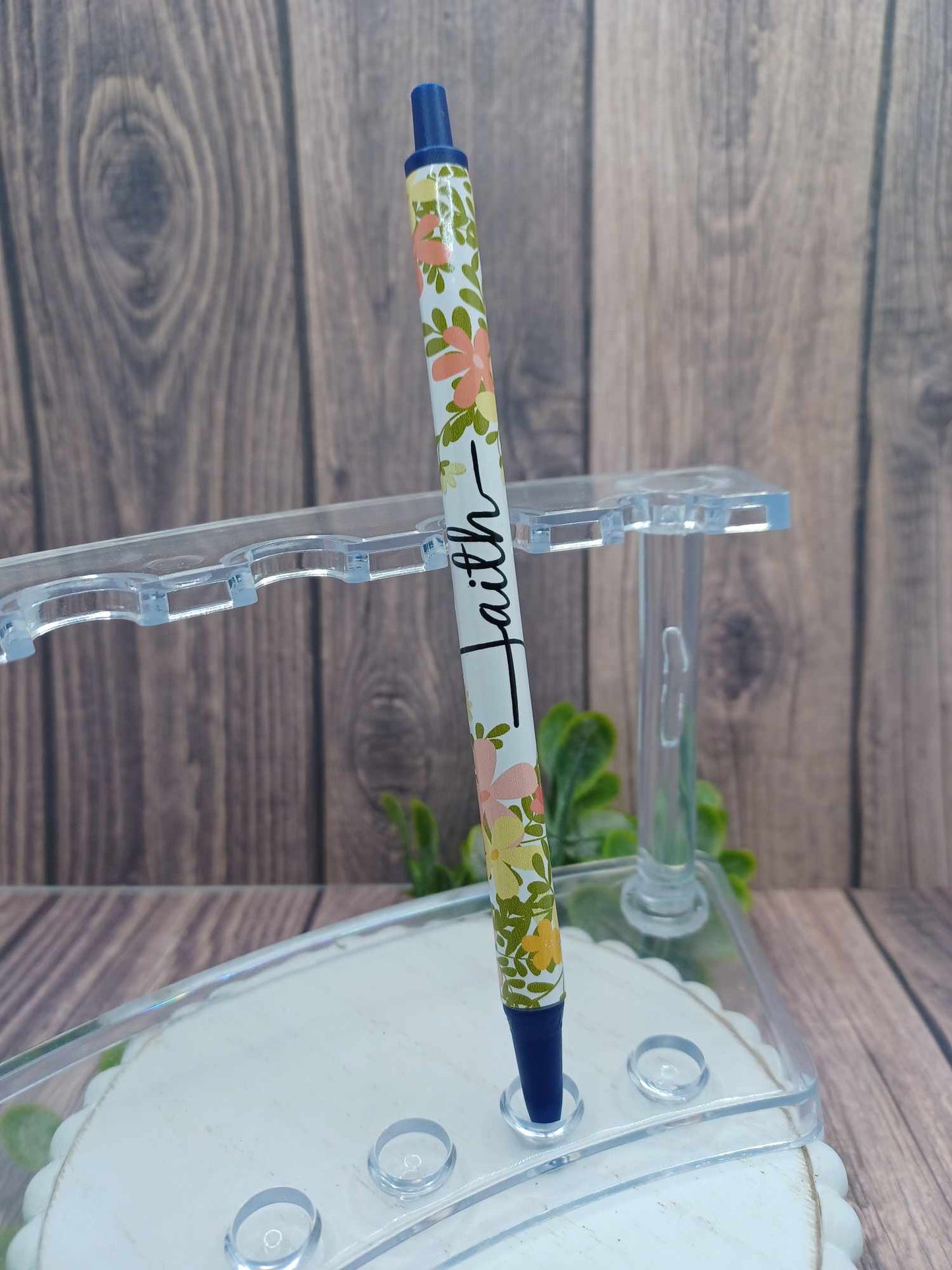 Faith Floral Ink Pen
