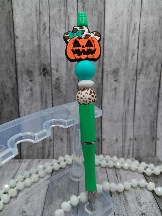 Country Pumpkin Beaded Ink Pen