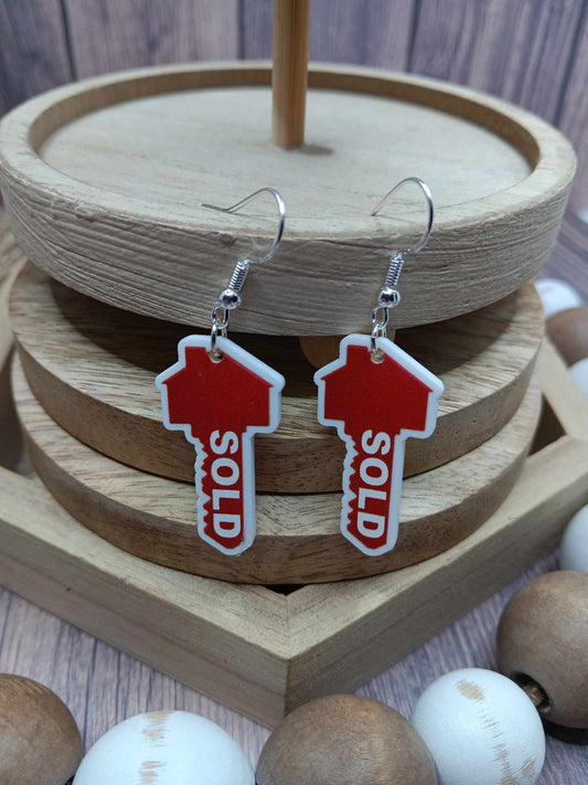 SOLD Key Earrings
